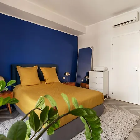 Guesthost - Colorful In Vintage-modern Style Daire *