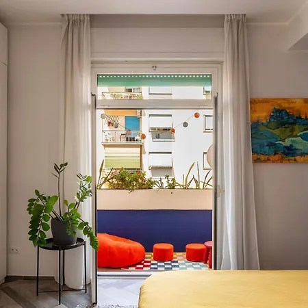 Daire Guesthost - Colorful In Vintage-modern Style Roma